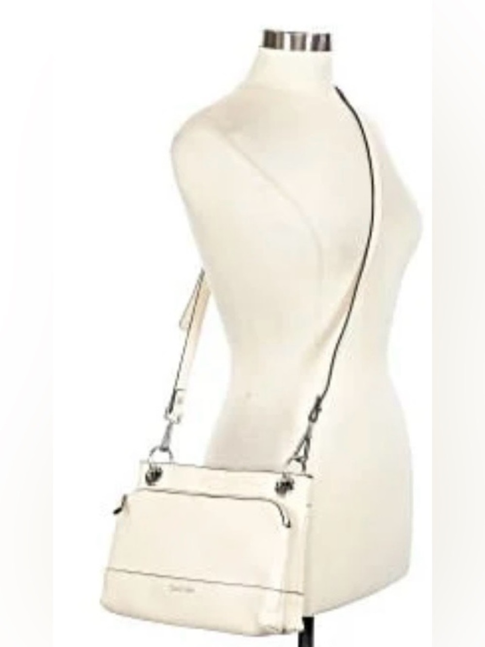 Calvin Klein Cream Crossbody Shoulder Bag by